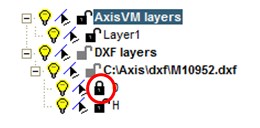 Blokowanie wybranych warstw podkładu DXF